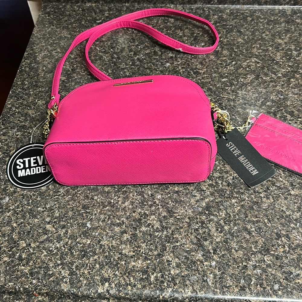 Steve Madden Pink Crossbody Bag Smooth Finish